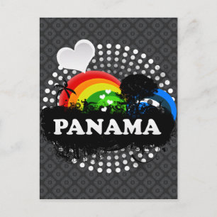 Cute Fruity Panama Postcard