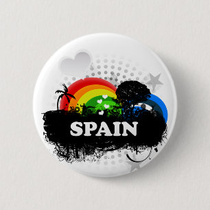 Cute Fruity Spain 2 Inch Round Button