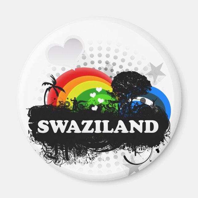 Cute Fruity Swaziland Magnet (Front)