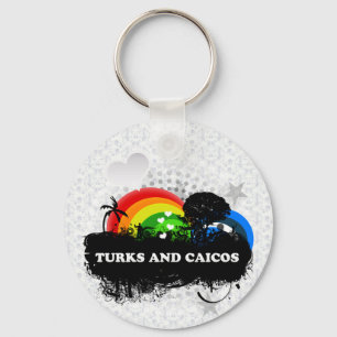 Cute Fruity Turks And Caicos Keychain