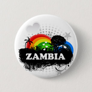 Cute Fruity Zambia 2 Inch Round Button