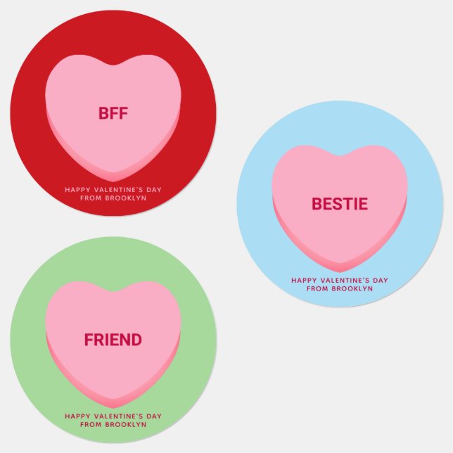 Cute fun assorted friendship conversation hearts (Group)