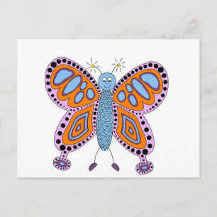Cute Fun Butterfly Postcard