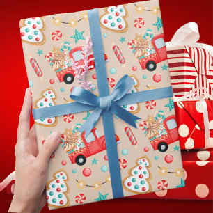 Cute Fun Festive Classic Christmas  Wrapping Paper