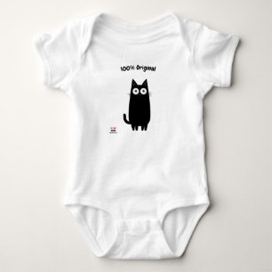 Cute & Fun for Nature & Joy Lovers - Black cat Baby Bodysuit