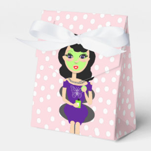 Cute Fun Girly Pamper Spa Party Theme For Girls Favor Box