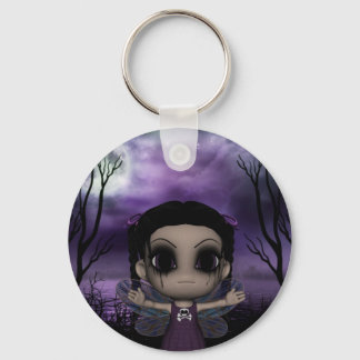 Cute Fun Gothic Fairy 1 Keychain