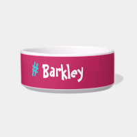 Cute Fun Hot Pink with blue #Customizable Name