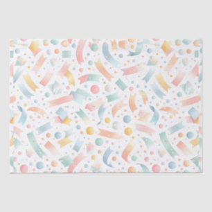 Cute Fun Kids Confetti Colourful Pastel Birthday Tissue Paper