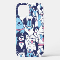 Cute Fun Line Drawing Dogs Pet Animals