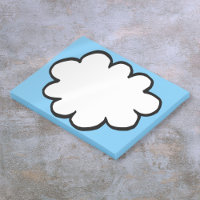 Cute Fun Modern Simple Thought Cloud