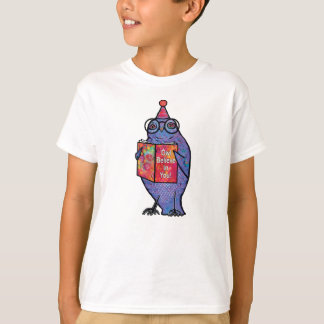 Cute, Fun Owl Believe In You Bird Bookworm T-Shirt