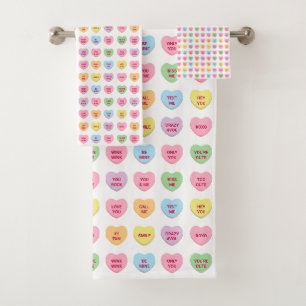 Cute fun pastel conversation personnalisée coeurs