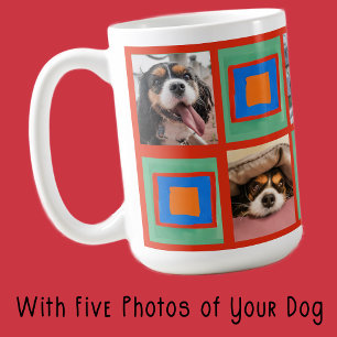  Cute Fun Personalized Photo Gift for Dog Mom Pup Coffee Mug