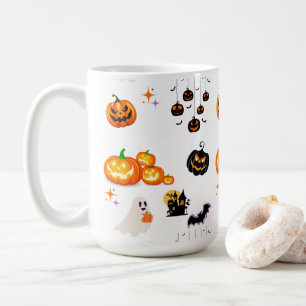 Cute Fun Pumpkin Witch Halloween Party Coffee Mug