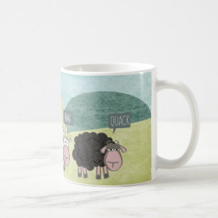 Cute Fun Rebel Sheep Coffee Mug