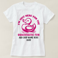 Cute, Fun Rubber Duck Cruise T-Shirt