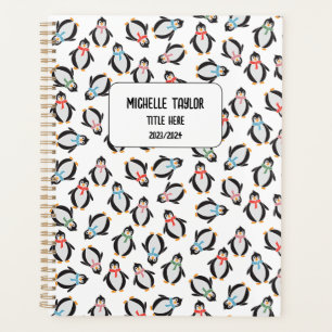 Cute Fun Snow Gift Penguins Kids Friend Notebook P Planner