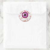 Round Eyeball Stickers for Crafts or Halloween