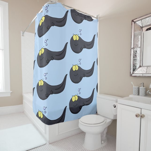 Cute fun tadpole cartoon illustration (In Situ)