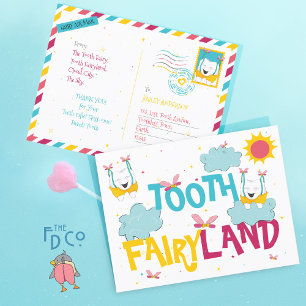 Cute Fun Tooth Fairyland, From The Tooth Fairy   Postcard