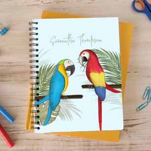 Cute Fun Typography Tropical Personalized Notebook