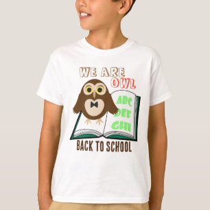 Cute fun We are owl Back to school Personalize T-Shirt