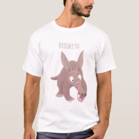 Cute funny aardvark cartoon