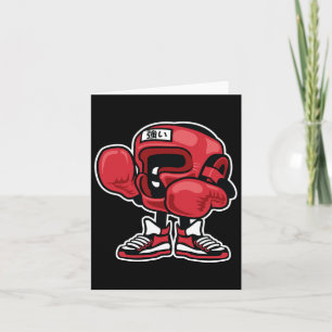 Cute Funny And Unique Boxing Champion Cartoon And Card