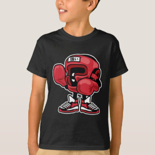 Cute Funny And Unique Boxing Champion Cartoon And  T-Shirt