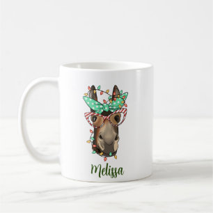 Cute Funny Animal Christmas Light Personalized Coffee Mug