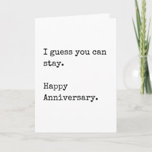 Cute Funny Anniversary Card