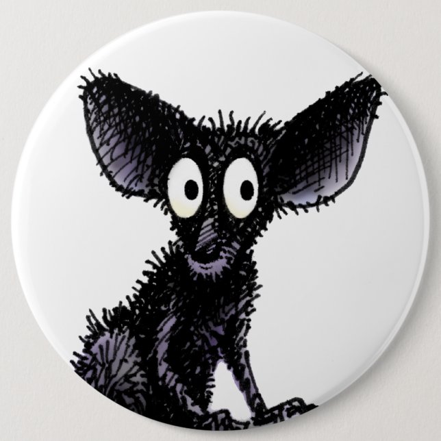 Cute Funny Aye-Aye 6 Inch Round Button (Front)