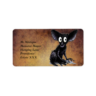 Cute Funny Aye-Aye Label