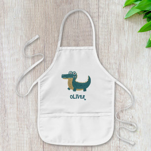 Cute Funny Baby Alligator Personalized Kids Apron