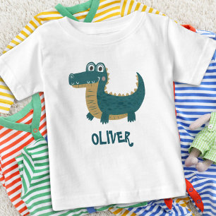 Cute Funny Baby Alligator Personalized T-Shirt
