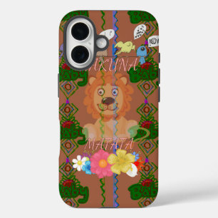 Cute Funny Baby Lion King: Hakuna Matata Design iPhone 16 Case