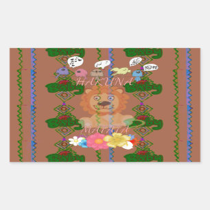 Cute Funny Baby Lion King: Hakuna Matata Design Sticker