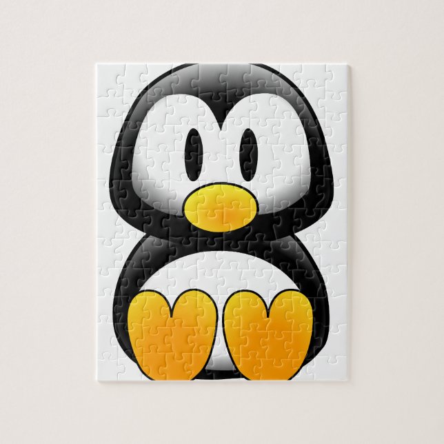 Cute Funny Baby Penguin Jigsaw Puzzle (Vertical)