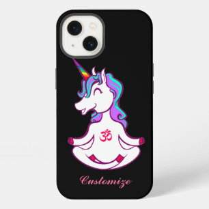 Cute Funny Baby Unicorn Zen Yoga Lotus Meditation iPhone 13 Case