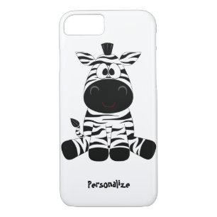 Cute & Funny Baby Zebra Cartoon Personalize Case-Mate iPhone Case