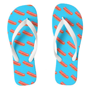 Cute Funny Bacon Flip Flops