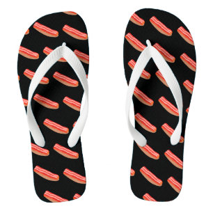 Cute Funny Bacon Flip Flops