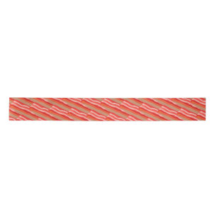 Cute Funny Bacon Satin Ribbon