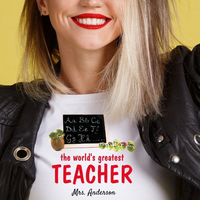 Cute funny best teacher ever custom t-shirt (Creator Uploaded)
