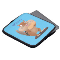 Cute funny big cheeks chipmunk cartoon