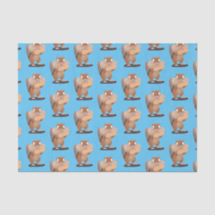 Cute funny big cheeks chipmunk cartoon tissue paper