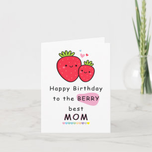 Cute Funny Birthday Card for Mom, Humourous Mother