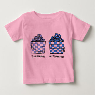 Cute Funny Blueberries Happyberries Baby Outerwear Baby T-Shirt