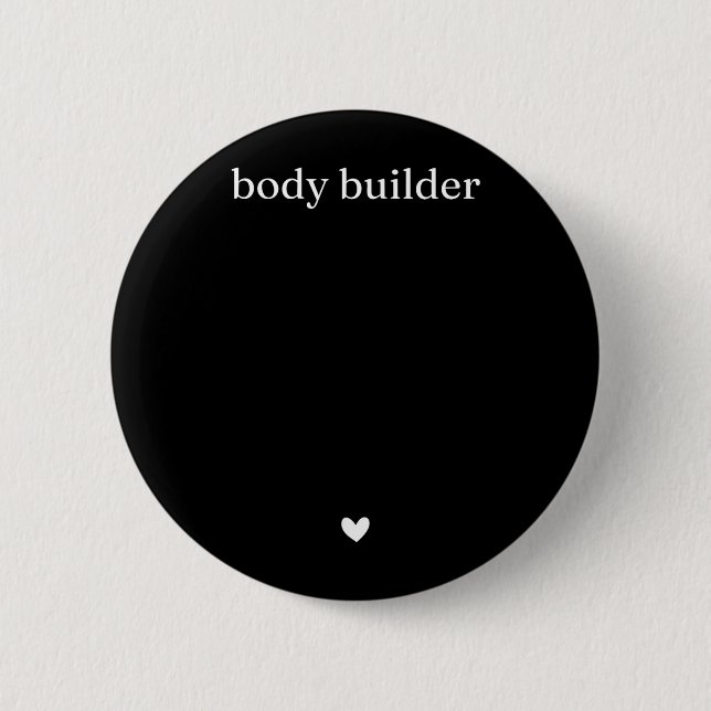 Cute Funny Body Builder Pregnancy Announcement 2 Inch Round Button (Front)